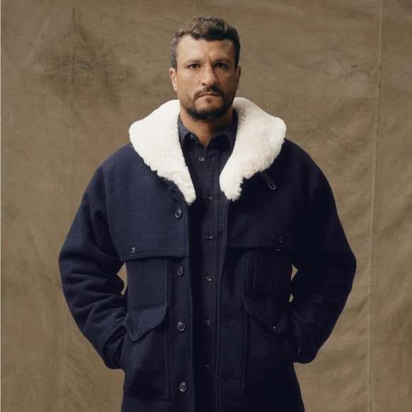 Filson Other - Filson LINED MACKINAW WOOL PACKER COAT with shearling collar
